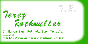 terez rothmuller business card